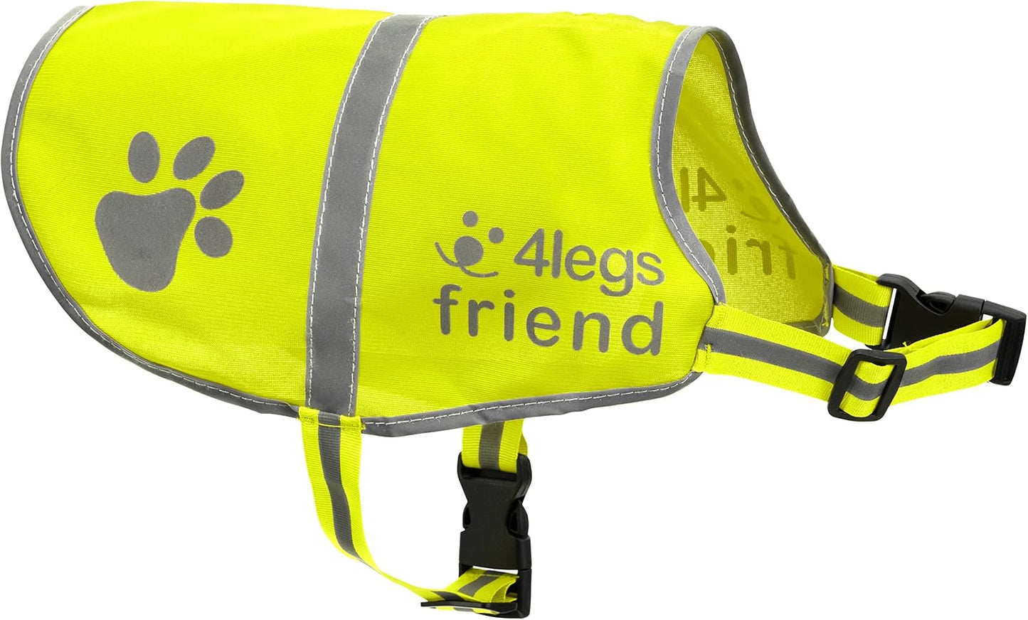 Upgraded Reflective Dog Vest. Hi-Visibility, Fluorescent Neon Yellow Dog Vest Helps Protect Your Best Friend. Safeguard Your PUP from Motorists & Hunting Accidents, On or Off Leash