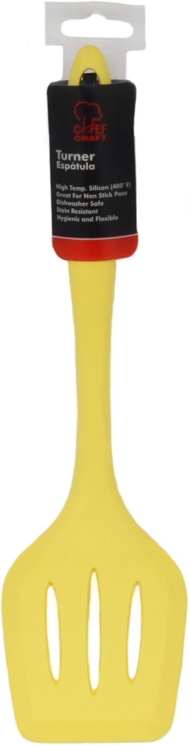 Premium Silicone Spatula/Turner, 11.75 inch, Yellow