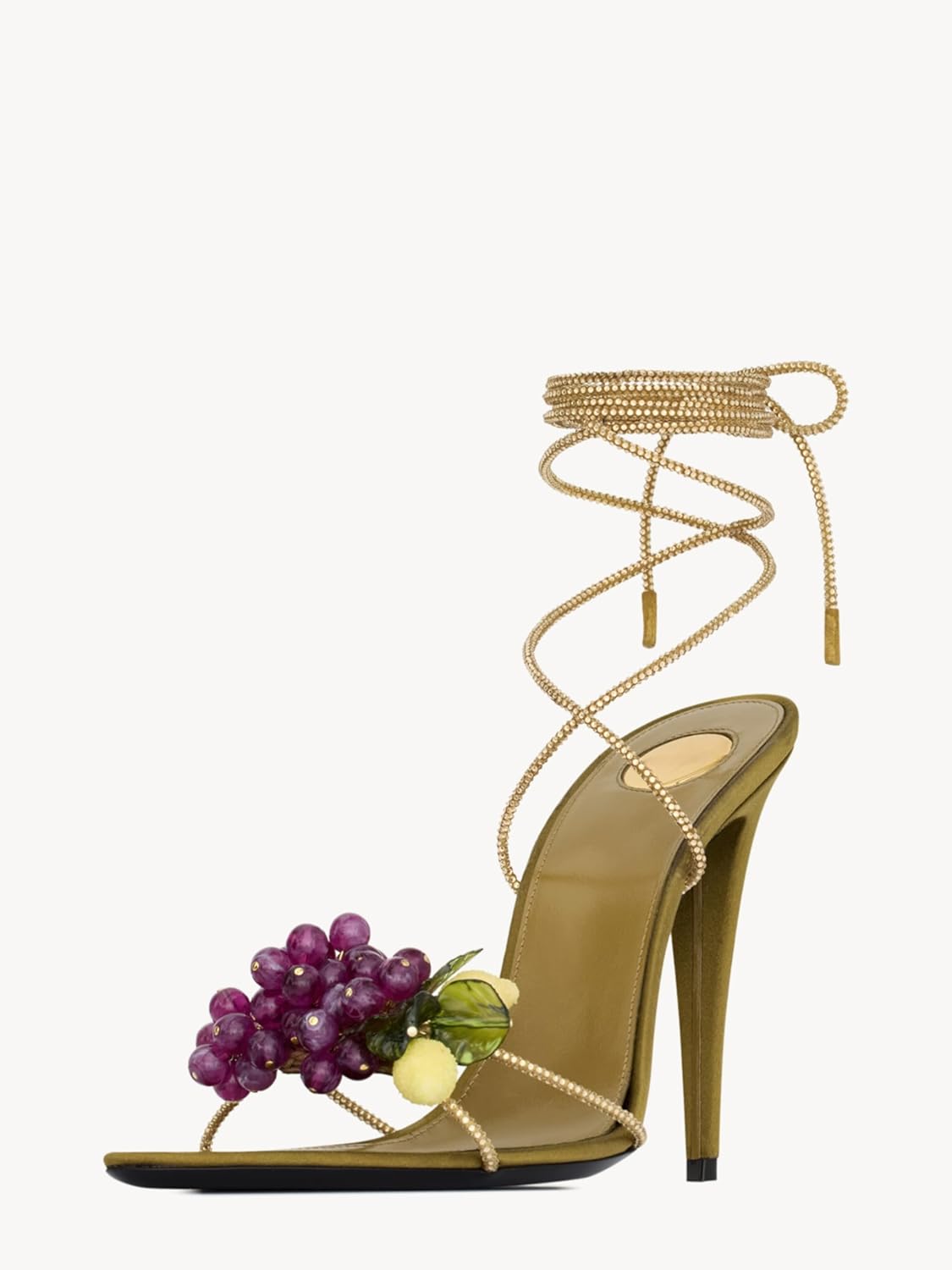 Rhinestone Lace Up High Heel Sandals for Women Satin Strappy Crisscross Open Pointed Toe Stiletto Heels Spring Summer Dopamine Beach Wedding Party Prom Sandals