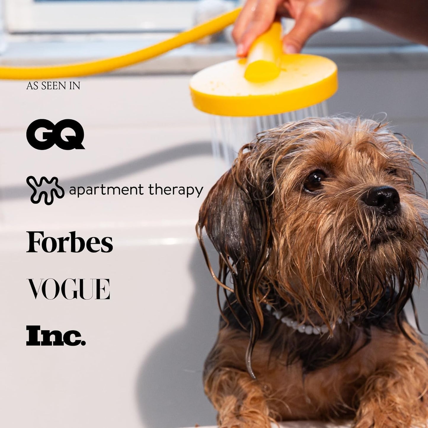 Handheld Shower Head, High Pressure, 3 Spray Functions Plus Pause, Extra Long 70 Inch Hose - Eco-friendly Materials - Easy DIY Installation - High Pressure Performance - Yellow