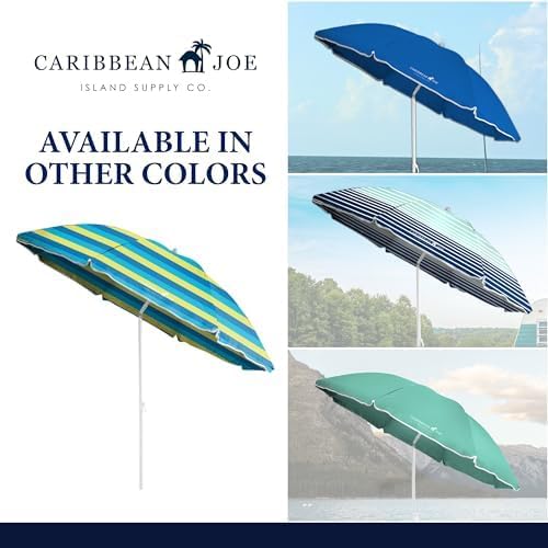 Beach Sun Umbrella, Portable, UV Protection, Great for Outdoor, Shoulder Carry Bag, Full 6 ft Arc