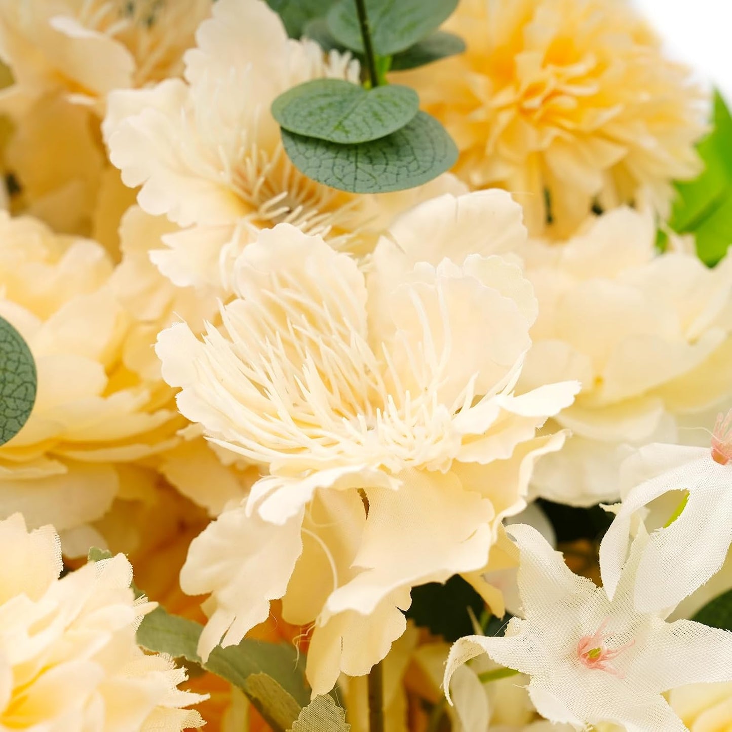 Wedding Flower, Rustic Artificial Floral Swag, 39’’Table Centerpieces, Wall Decor Arrangement Supplies, Reception Backdrop Floral Decoration for Home Party Wedding(Yellow)