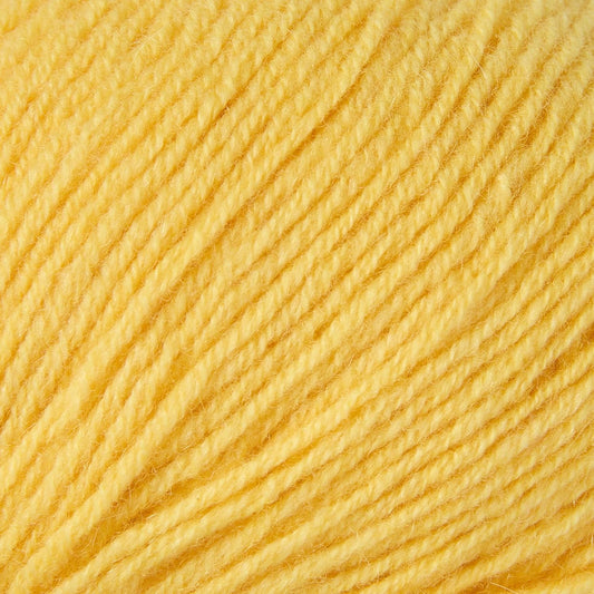100% Inner Mongolian Cashmere Yarn, 6-Ply Luxurious and Soft Yarn for Hand Knitting & Crocheting (Bright Yellow,1 Ball)