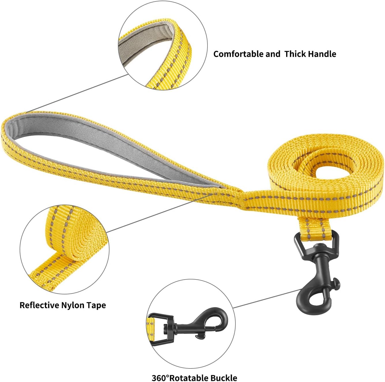 Dog Harness and Leash Set, No Pull Soft Mesh Puppy Harness for Small Medium Dogs, Cats - Step in Reflective Breathable Lightweight Vest Harness for Walking, Training - Yellow, XS