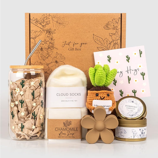Birthday Gifts for Women, Self Care Gifts Baskets Care Package for Women, Happy Birthday Gifts for Teen Girls, Her, Mom, Sister, Best Friend, Wife, Girlfriend, Coworker