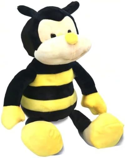 Plush Nana The Bee with Smile Face and Yellow Wings Bumblebee Animal Shaped Soft Toy Present for Children 12 inch Head to Toe
