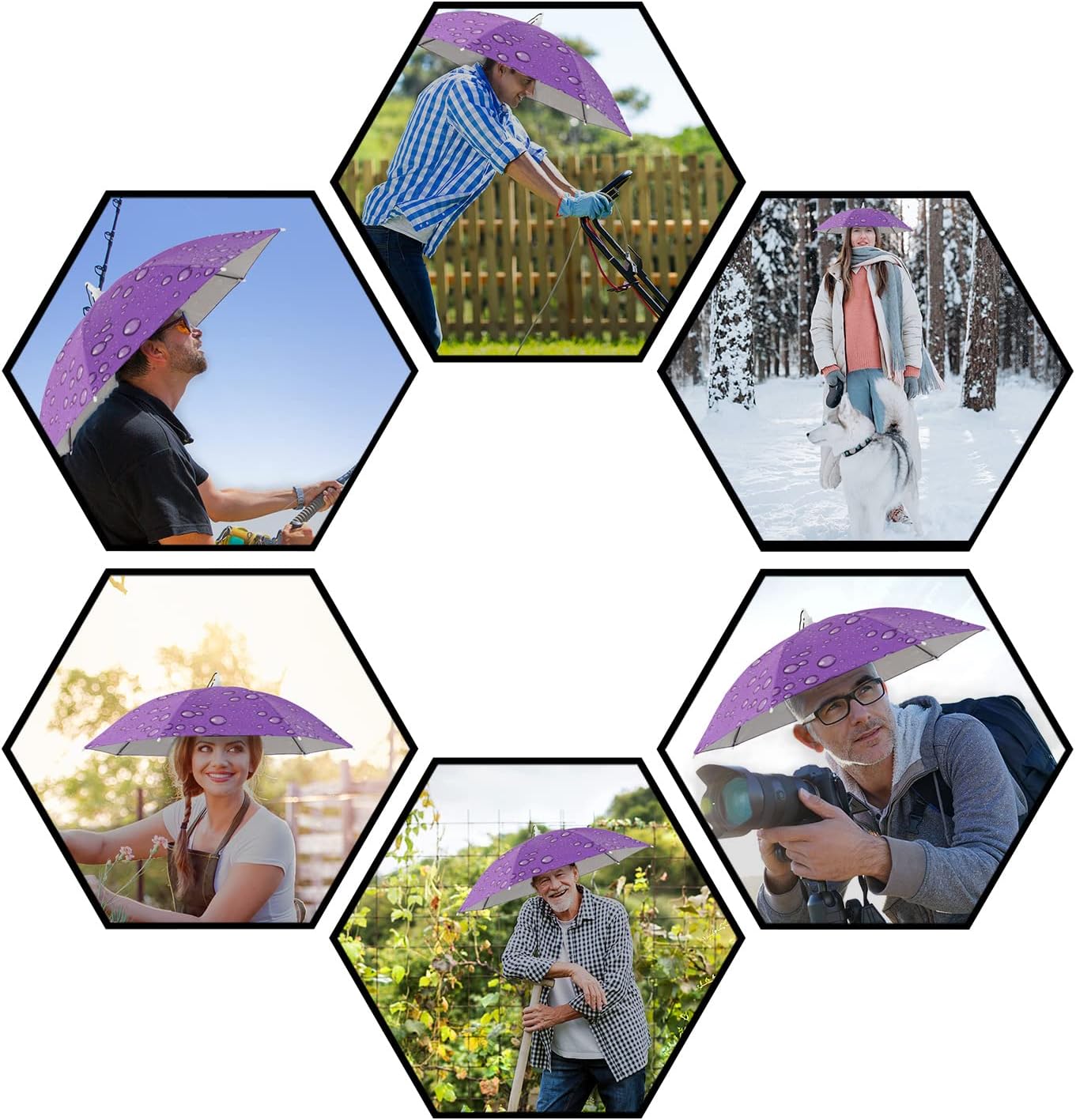 Umbrella Hat Adult and Kids Folding Cap for Beach Fishing Golf Party Headwear