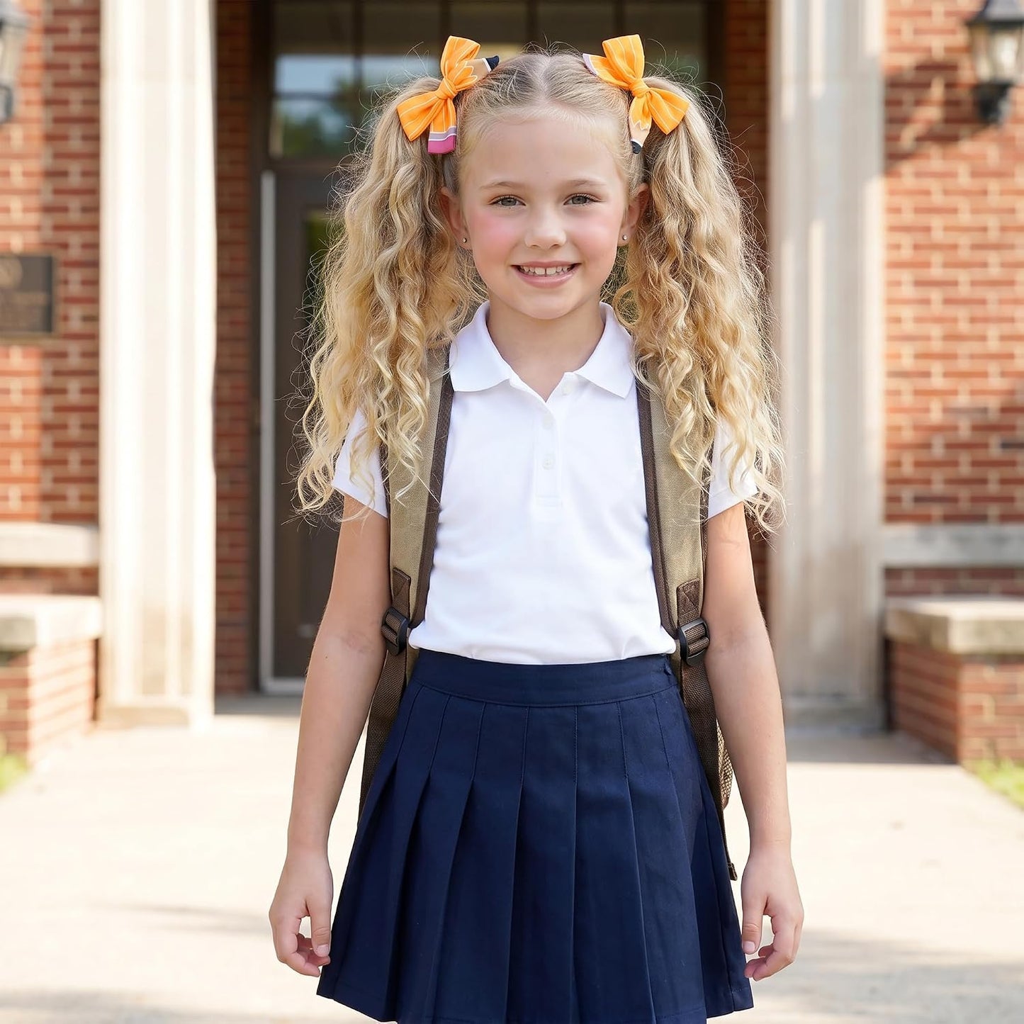 1Pair Back to School Pencil Hair Bows Clips for Girls | Yellow Pencil Hair Bows Accessories for First Day of School Outfits