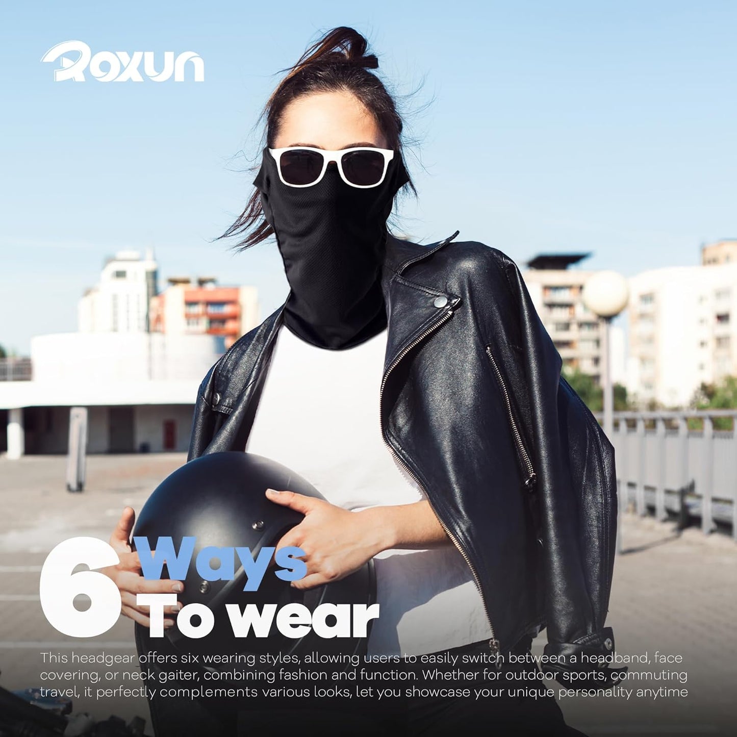 Ski Mask Balaclava, Motorcycle Summer Cooling Breathable UV Protector