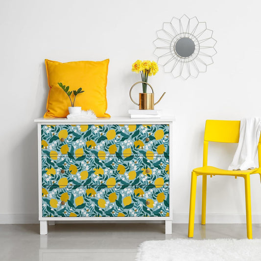 Peel and Stick Wallpaper Lemon and Bee Decor Self Adhesive 17.7Γ118