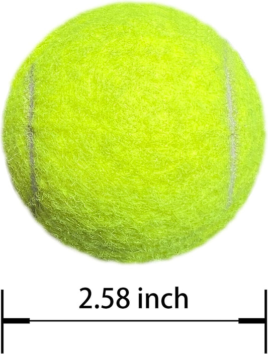 Tennis Balls, 4 Pack Advanced Training & Practice Tennis Balls for Beginners, High Visibility Pet Dog Playing Balls