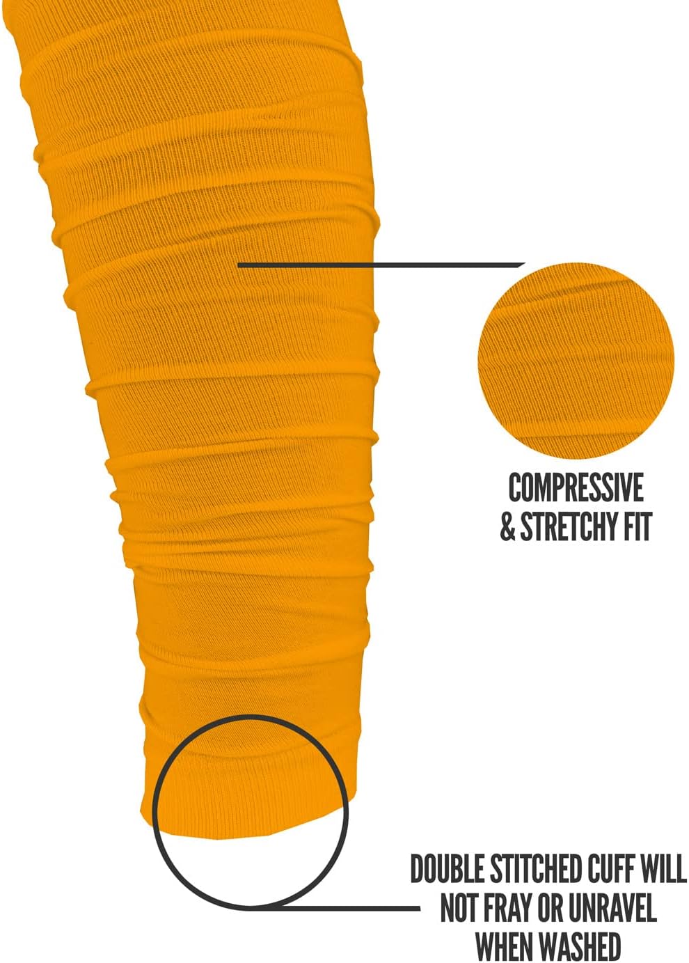 Football Leg Sleeves, Calf Sleeves for Men & Boys, Sold as a Pair