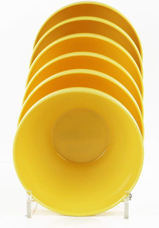 Calypso Basics Melamine Bowl, Set of 6, Lemon Yellow