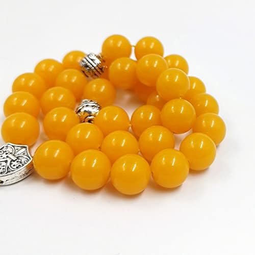 Yellow Resin beads bracelet ambers color turkish jewelry accseeories islamic misbaha necklace Rosary bead muslim Gift