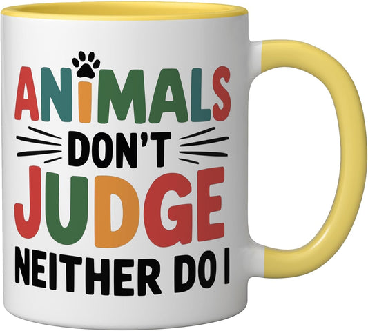 Veterinary Assistant Veterinarian Pet Animal Care Ceramic Mug, Yellow/White, 11oz
