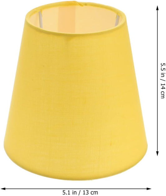 Yellow Fabric Lamp Shade Decorative Light Cover for Home Ceiling Light Décoration