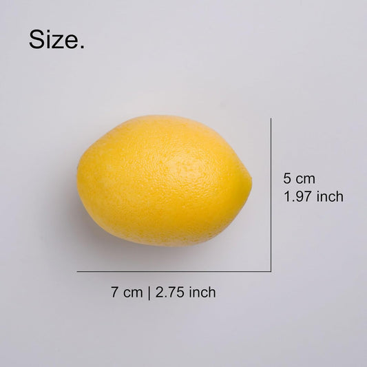 12 Pcs Fake Lemons - Realistic Artificial Lemons 3 x 2 inch Lifelike Yellow Lemons for Fruit Bowl Home Kitchen Decor Photo Props Table Decorations