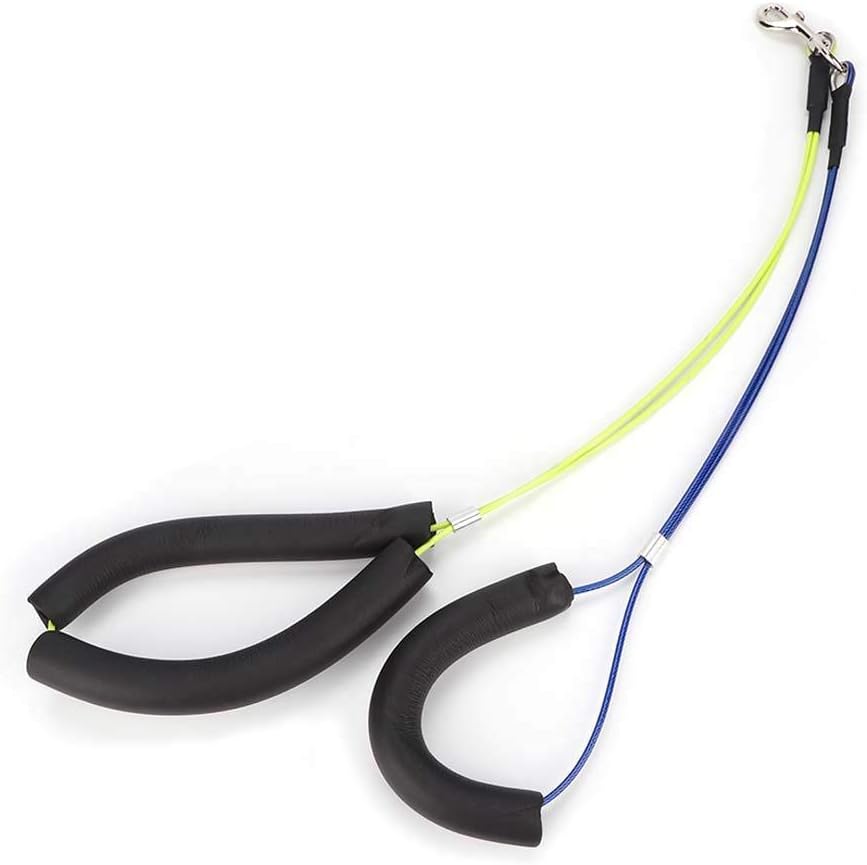 Adjustable Pet Grooming Leash No-Sit Haunch Holder Restraint Wash Choker Dogs Cats Grooming Table Arm(Yellow+Blue)