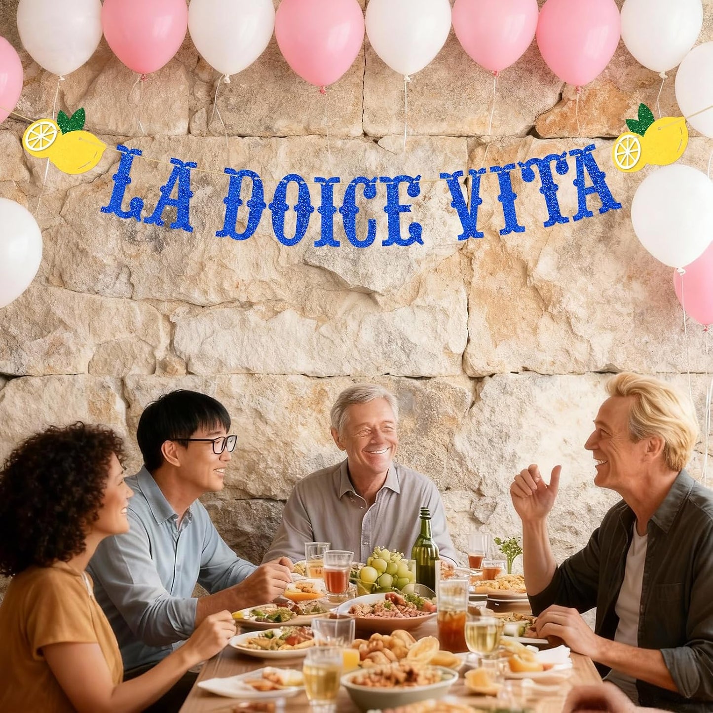 Lemon Citrus Bachelorette Decor,La Dolce Vita Bridal Shower Wedding Banner, Italian Summer Dinner Celebration Decorations, Girls Bachelorette Weekend Party Decorations