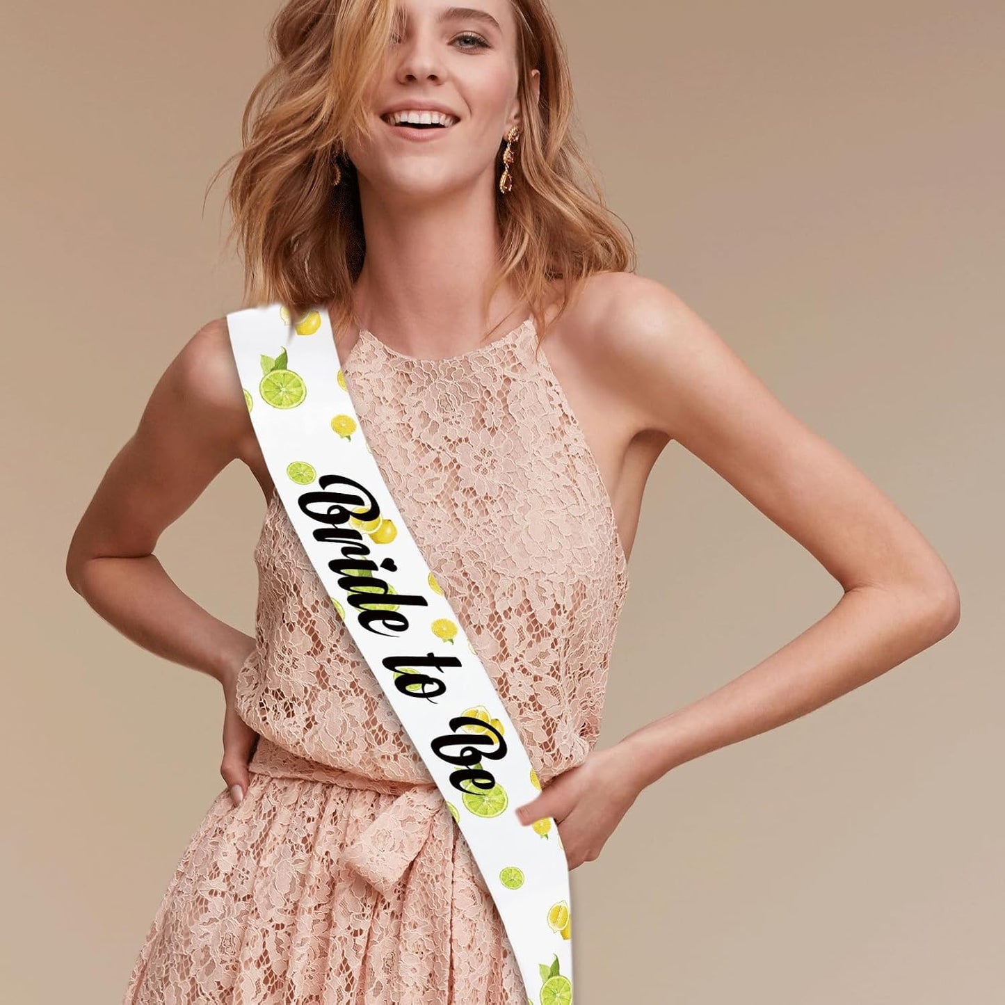 Capri Lemon Bride To Be Sash, I Found My Main Squeeze Sash for Capri Lemon Bachelorette Bridal Shower Wedding Engagement Party Supplies Decorations, Ideas, Gifts, Favors
