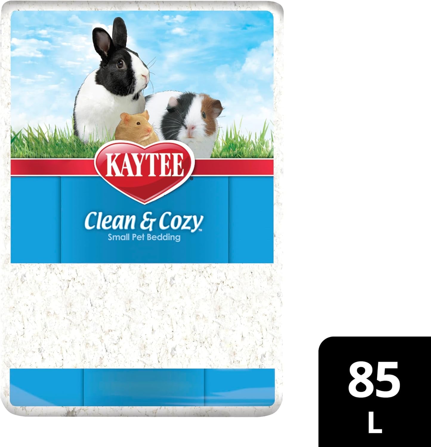 Clean & Cozy White Paper Bedding, Made for Small Animals, 85 Liters