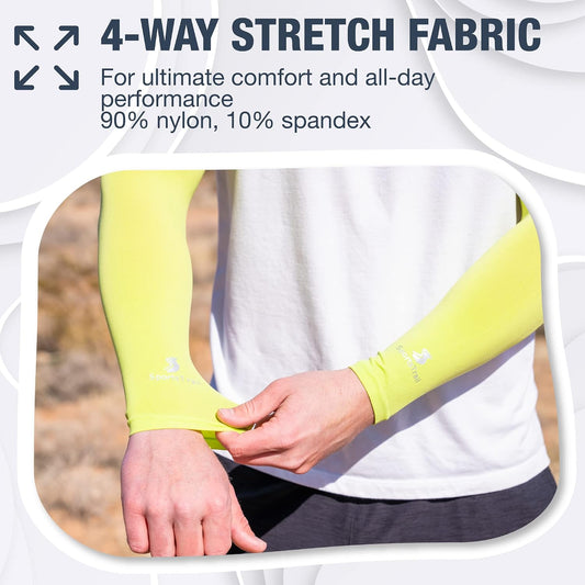 Cooling Arm Sleeves for Men & Women – Breathable, UV Sun Protection, Sports Arm Sleeves for Women, Men & Youth