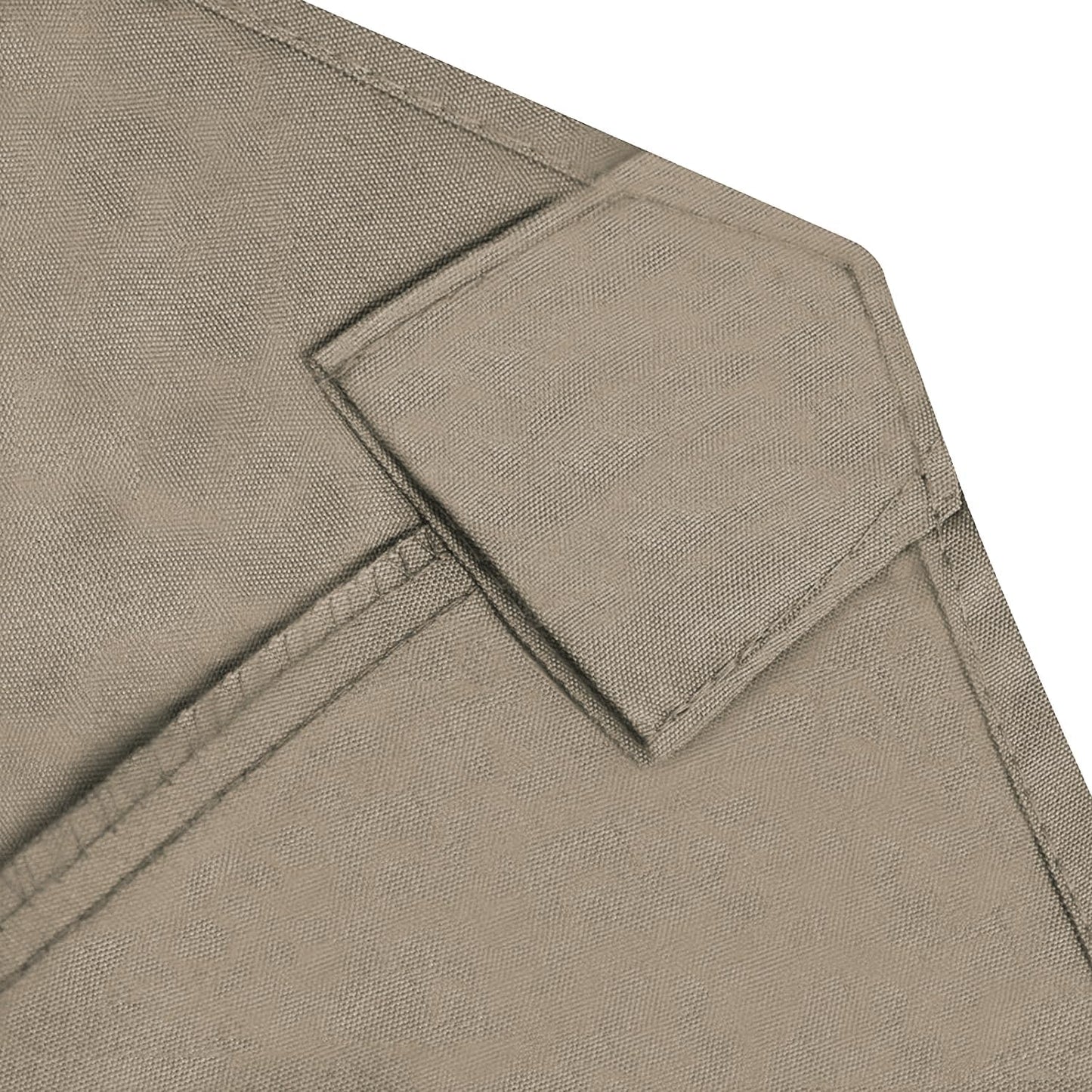 USA 9FT Patio Umbrella Replacement Covers 8 Ribs Market Umbrella Canopy Cover (CANOPY ONLY) (Khaki)