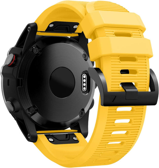 Silicone Quick Fit Sports Wrist Band Replacement Watch Strap Bracelet Compatible for Garmin Fenix 5X/Fenix 5X Plus/Fenix 3/Fenix 3 HR Smartwatch