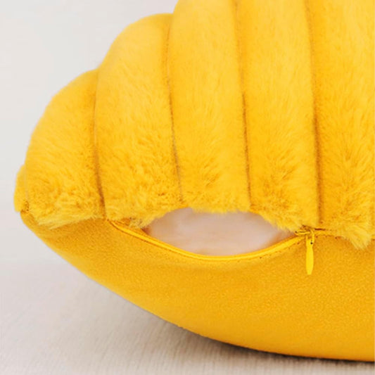 All Smiles Throw Pillow Covers 18x18 Set of 2 Faux Fur Soft Fluffy Velvet Cushion Case Autumn Thanksgiving Decoration Farmhouse Home Decor for Couch Bed Sofa Living Room,Mustard Yellow