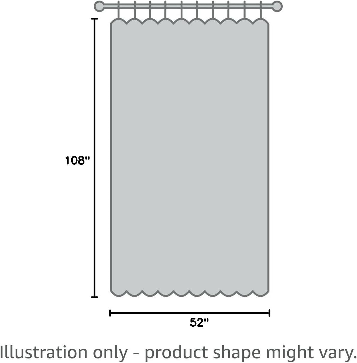 Mrs.Naturall 108 Inch 9FT Farmhouse Room Darkening Curtains, Damask Jacquard Luxury Grommet Drapes for Living Room Bedroom, 2 Panels Set, 9 FT Length 52'' L x 108'' W, Gold Yellow