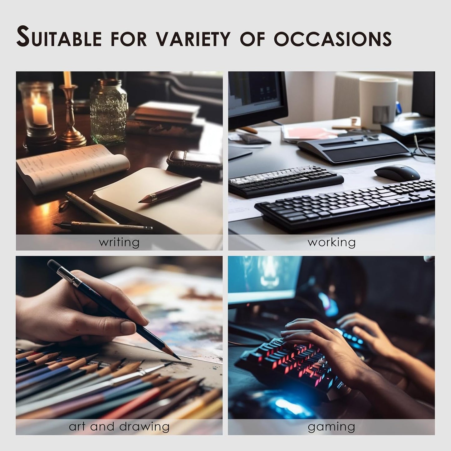 Leather Desk Mat - Non-Slip PU Pad for Office and Home Organization Accessories Ideal Large Mouse Mats on Top of Desks (Lemon Yellow,36''x 17'') (DPD-LY-L)