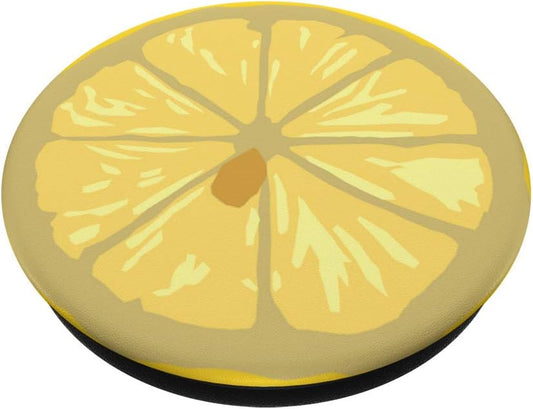 Cute Yellow Lemon Slice Phone Pop Grip Accessory