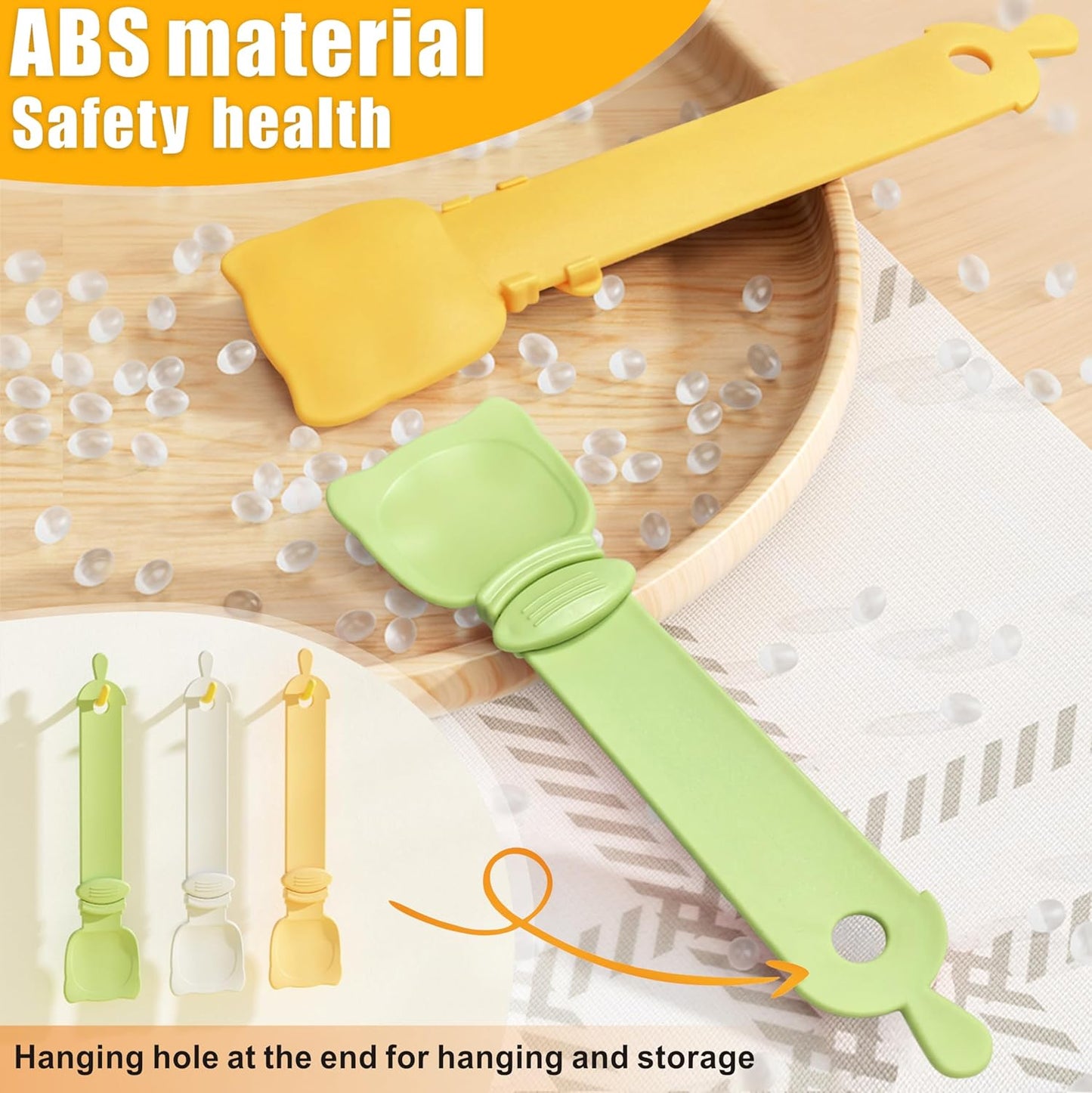 4 Pcs Cat Strip Feeders Spoon,Cute Cats Treat Squeeze Spoons Pet Food Mixing Spoon Multifunctional Lickable Treat Feeding Dispenser for Cat Liquid Snack and Wet Food(Green&White&Yellow)
