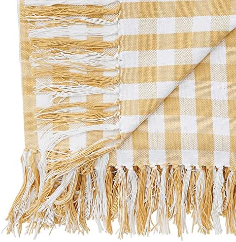 C&F Home Ashford Yellow Cornsilk 100% Cotton Accent Throw Blanket 50" x 60"