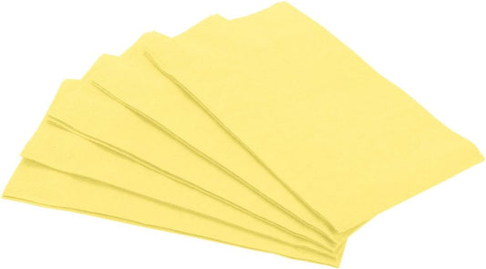 Light Yellow 3-Ply Guest Towels | Pack of 16 | Party Supply