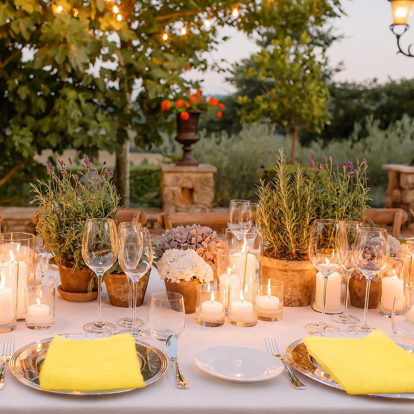 50 Pack Yellow Cheesecloth Napkins 20x20 Inch Cloth Napkins Bulk Rustic Boho Gauze Dinner Napkin Cloth Washable Table Napkin for Wedding Party Bridal Baby Shower Table Decor