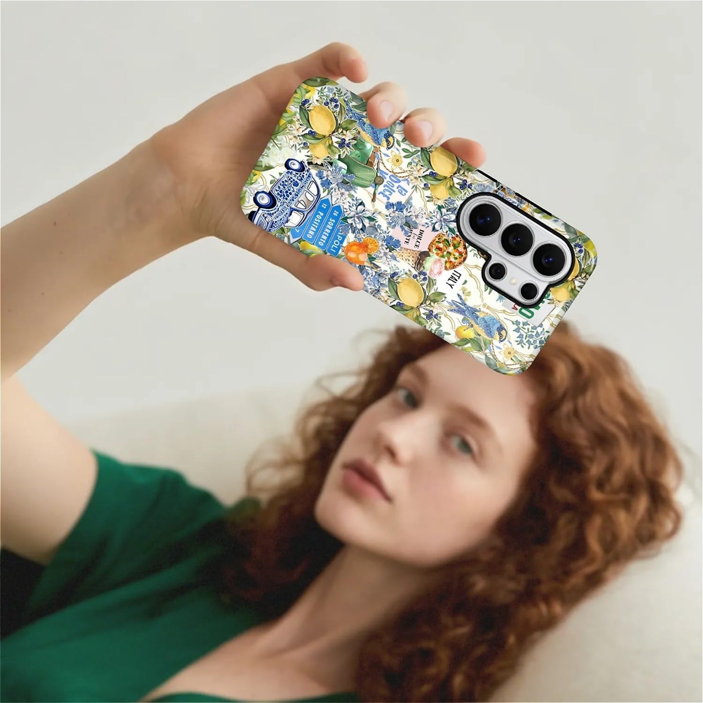 Case for Samsung Galaxy S26 Ultra,Lovely Phone Case for Girls Women,Scratch Resistant Shockproof Protective Cover-Italian Lemon Lavender Bird Collage