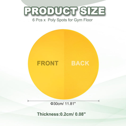 Spot Markers for Agility Dot, Non-Slip Poly Spots Floor Dots Flat Field Soccer Training Equipment for Gym