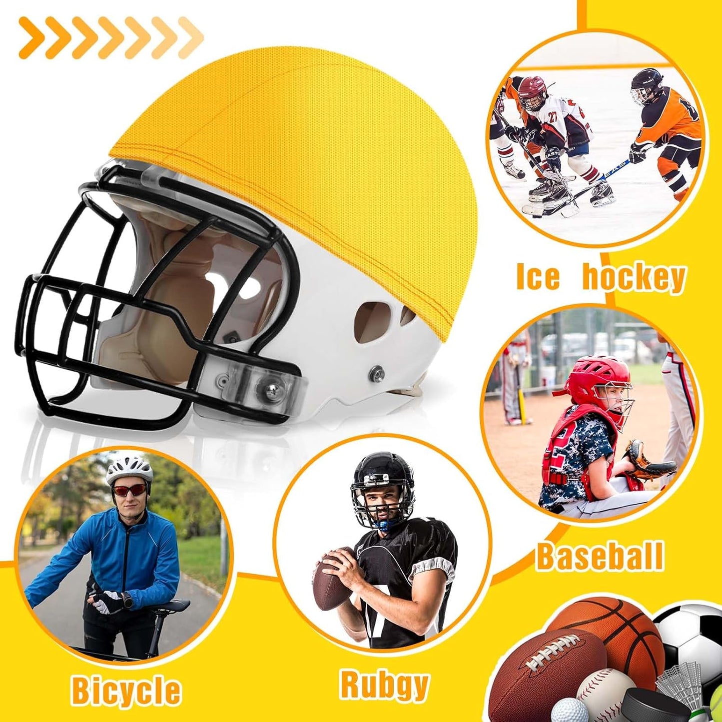 Football Helmet Covers for Practice Scrimmage Cap Helmet Cover Scrimmage Cap for Youth Adult Football Hockey Training Accessories 10.4 Inch in Diameter
