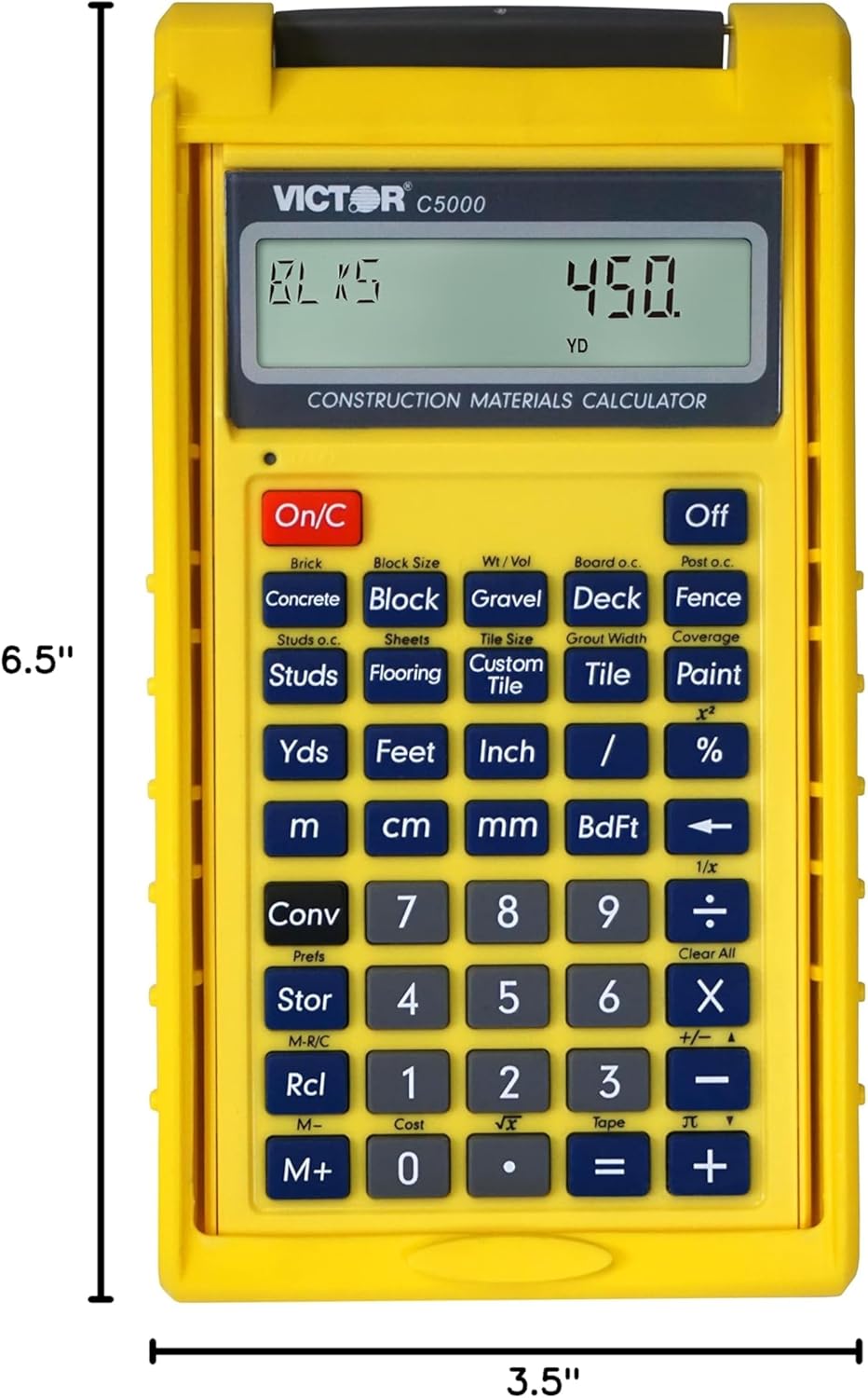 C5000 Construction Materials Calculator with Protective Case