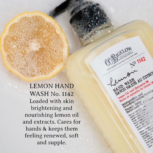Lemon Hand Wash, Liquid Hand Soap with Lemon Extract & Aloe Vera, 10 Fl Oz