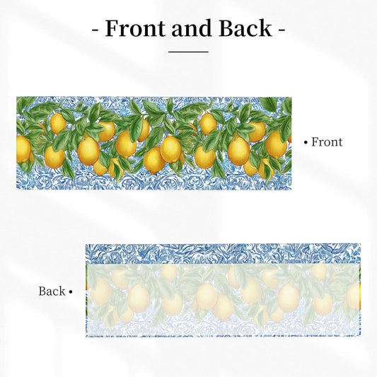 Lemon Valance Curtain Short Window Valance for Kitchen Bathroom Bedroom Living Room Holiday Home Decor 54''X18''