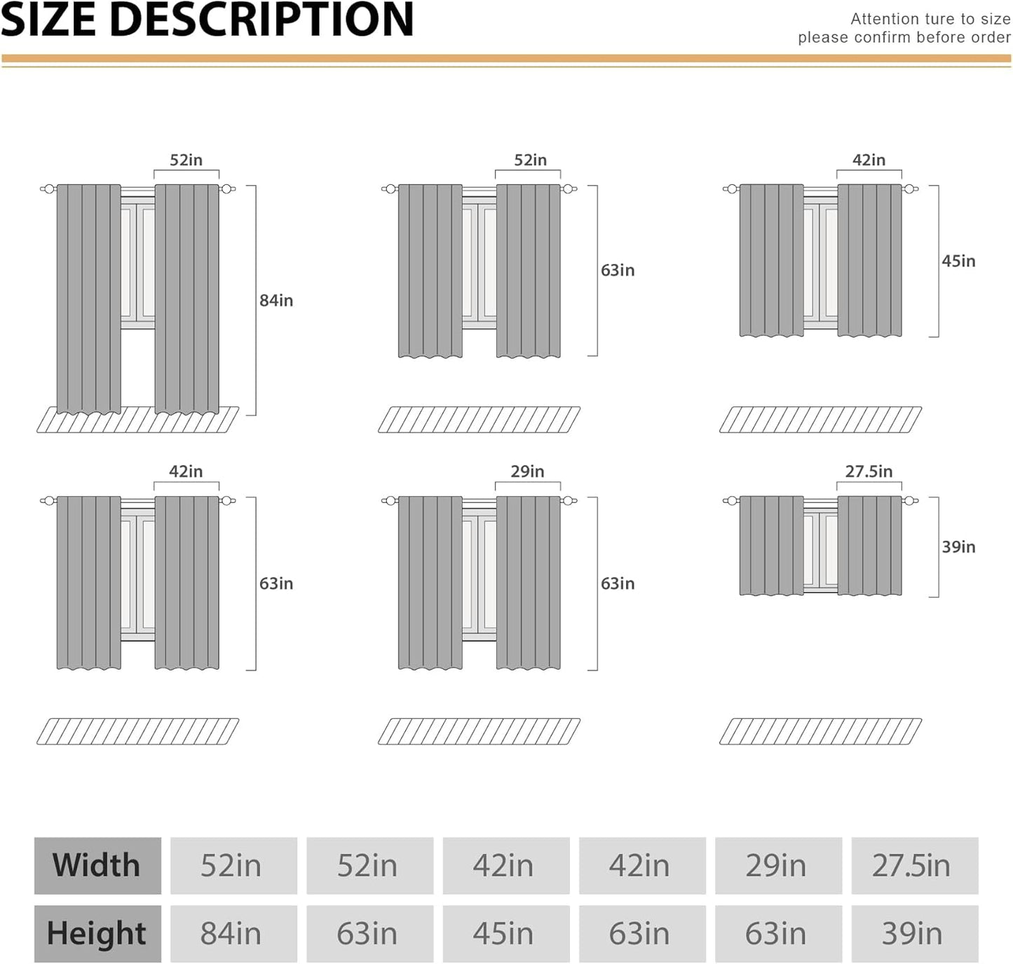 Eucalyptus Botanical Leaves Yellow Lemon Window Curtains Herb Plant Floral Fruit Sage Green Rod Pocket Curtain Drapes Flower Curtains for Bedroom Living Room Treatment 2 Panels 42Wx45H Inch