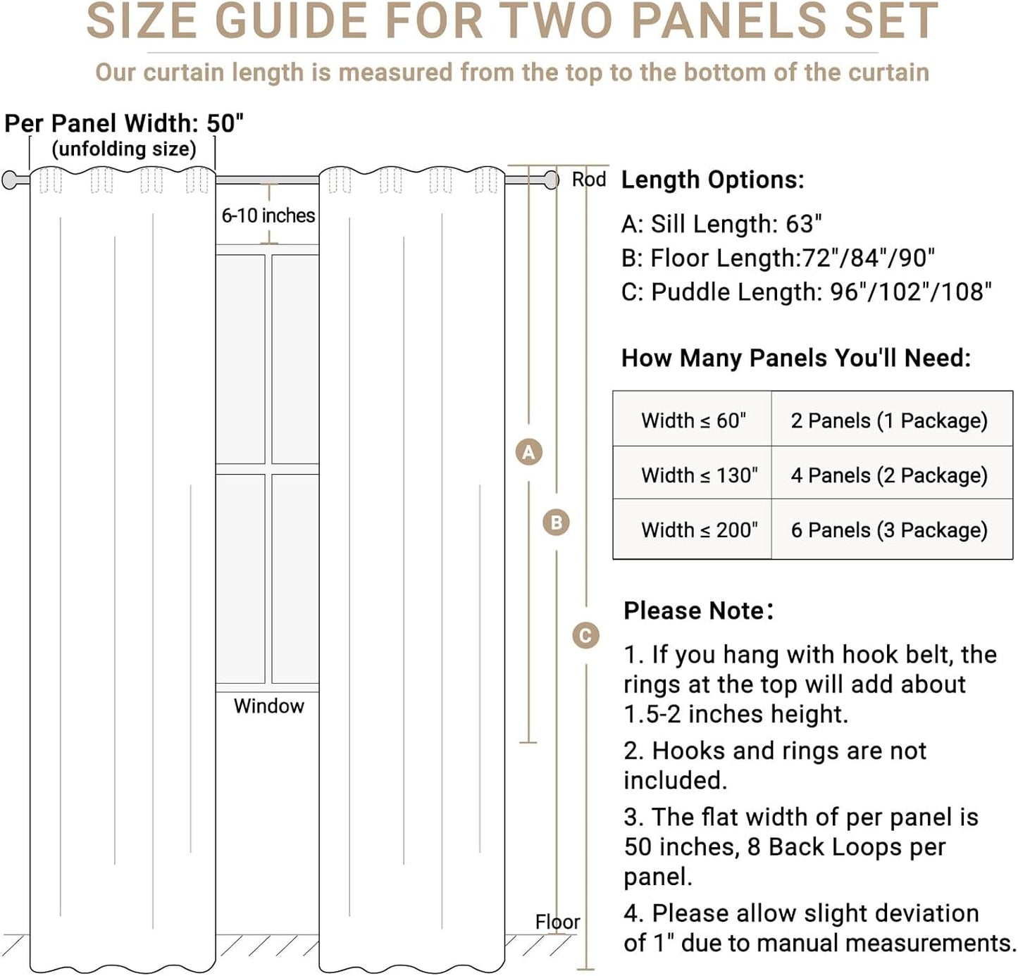 100% Blackout Shield Linen Blackout Curtains for Bedroom 84 Inches Long,Back Tab/Rod Pocket Living Room Drapes,Thermal Insulated Textured Blackout Curtains 2 Panels Set,50" W x 84" L,Mustard Yellow