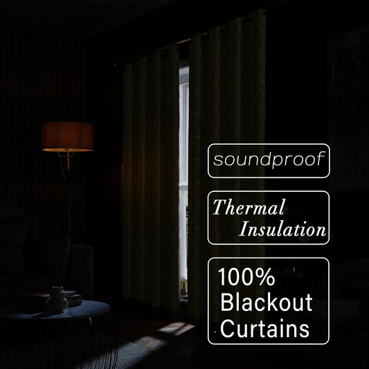LIMON HOME Mustard Yellow Curtains & Drapes 84 Inches Long 2 Panels for Living Room 100% Blackout Magritte Printed Floral Curtains Yellow