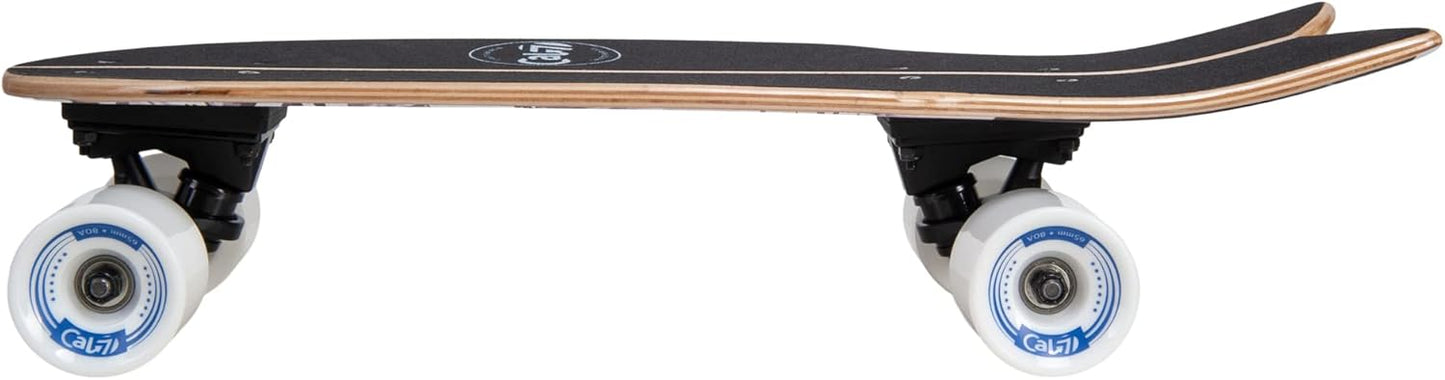 Fishtail Deck 22-inch Mini Cruiser Skateboard