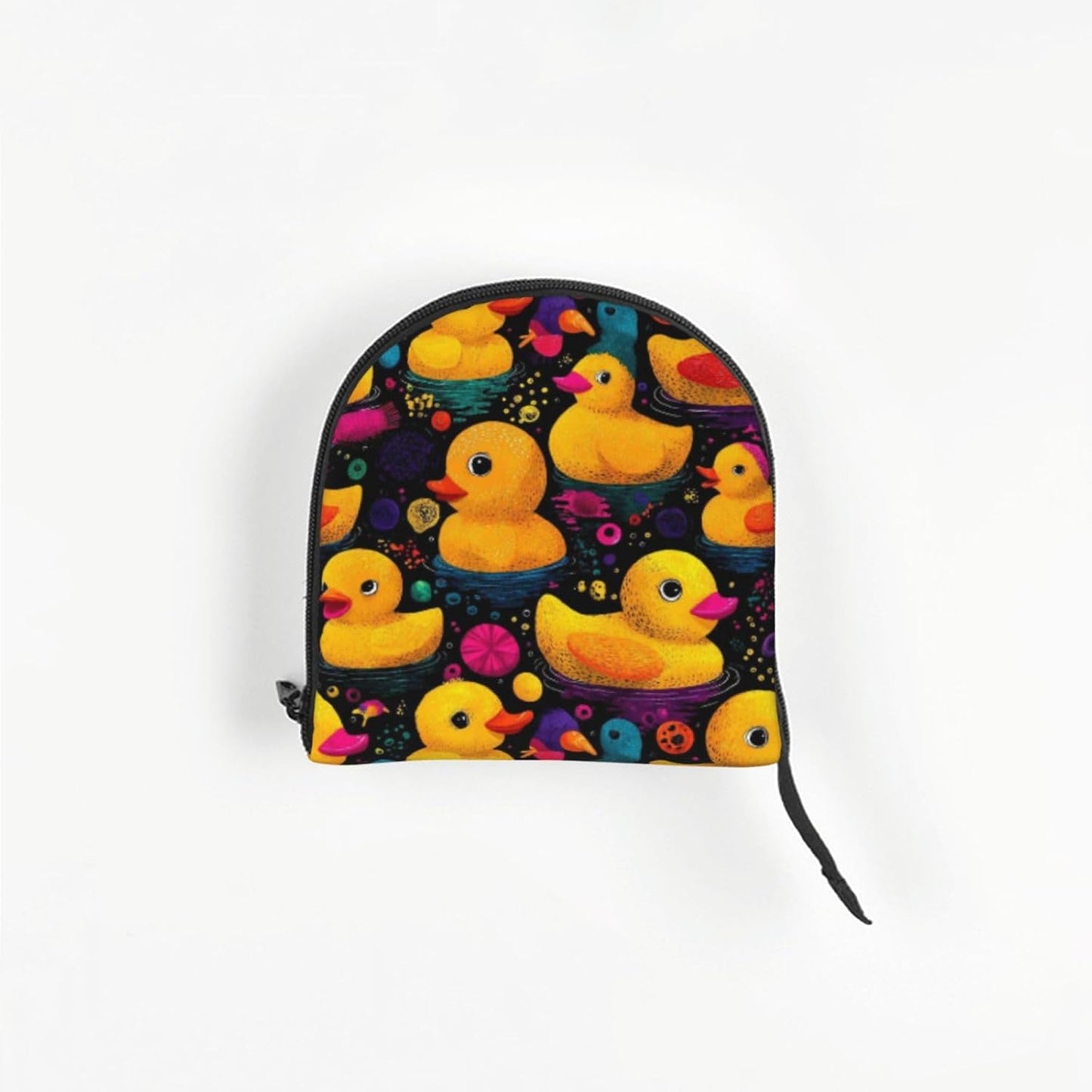 Yellow Rubber Duck (2) Print Foldable Pet Tote Bag, Shoulder Carrier for Small Dogs and Cats