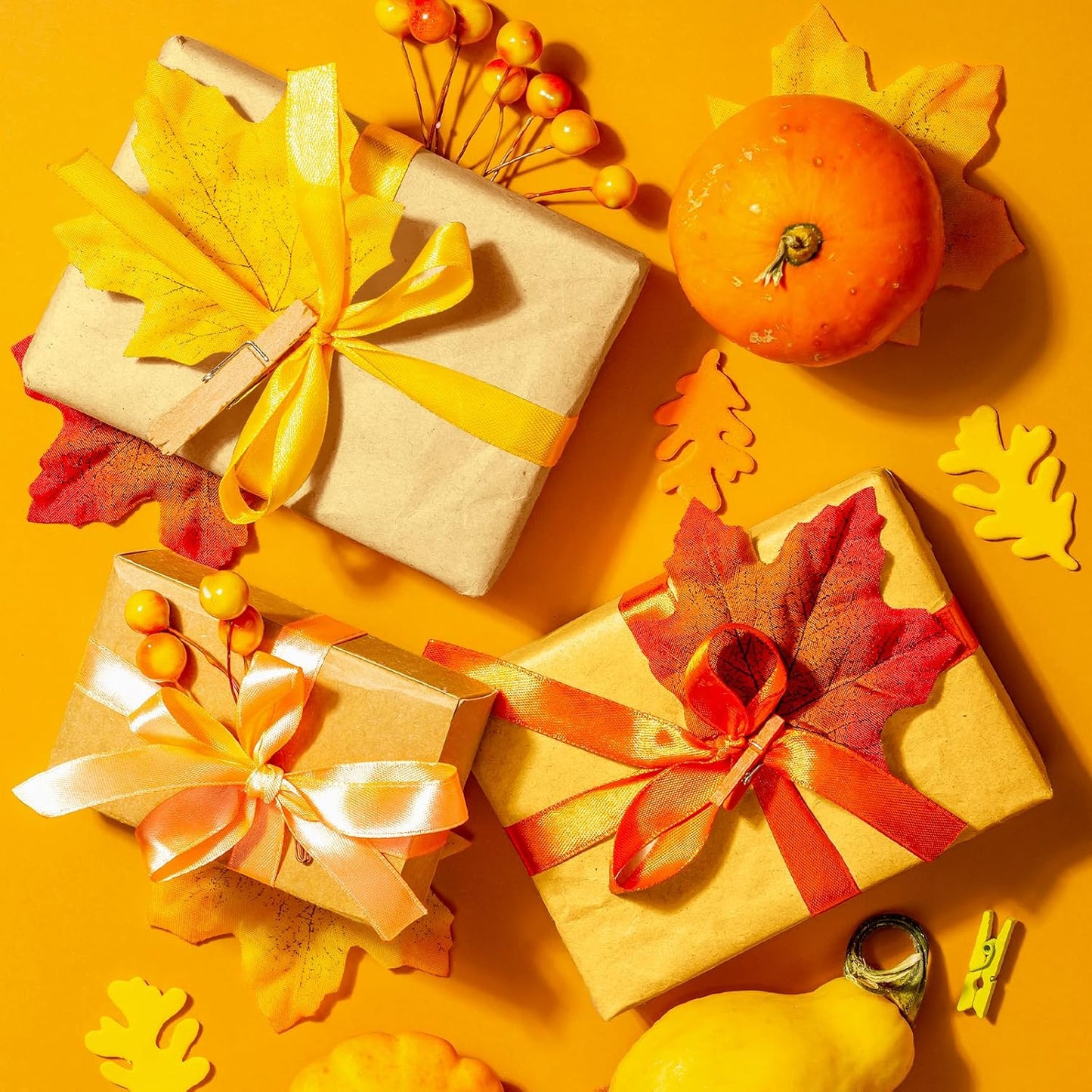 Bouiexye 60 Sheets Yellow Tissue Paper Multicolor Tissue Paper Bulk Gift Wrapping for DIY Art Craft Floral Birthday Baby Shower Party Festival