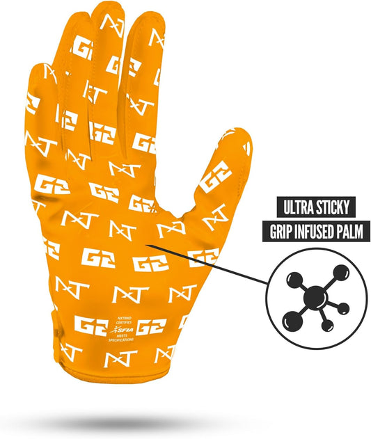 G2 Pro Football Gloves, Men's Ultra Sticky Elite Receiver Gloves
