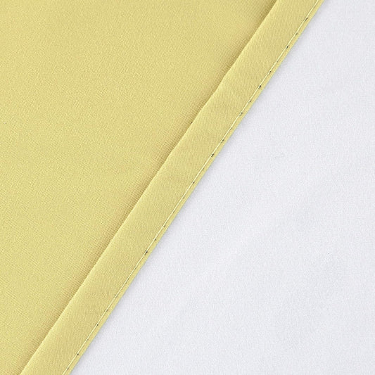 Diamond Home Linens 3 Piece 100% Blackout Lined Thermal Kitchen Window Treatment Curtain Tiers and Valance Set (36" Tiers & 14" Valance, Yellow)